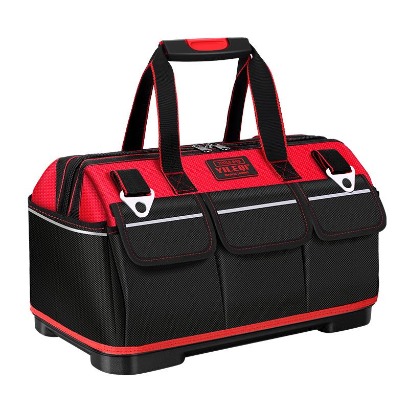 Bolsa de herramientas para electricista: Lona Impermeable y Duradera con Diseño Ampliado y Resistente al Desgaste para un Almacenamiento Conveniente y Multifuncional.