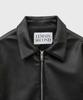 Lemain Second Vegan Leather Oversized Blouson Jacket [Black]