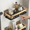 Bathroom Shelf Kitchen Storage Organizer Aluminum Alloy Shampoo Rack Shower Shelf Bathroom Accessories No Drill Shelf
