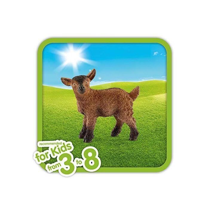 Schleich- Figurine Chevreau Farm World, 13829, Multicolore