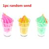 1-5pcs Mini Dollhouse Miniature Pretend Toy Mini Soft Ice Cream Cups Spoon Bar Ice-lolly Simulation Food For Dolls Accessories