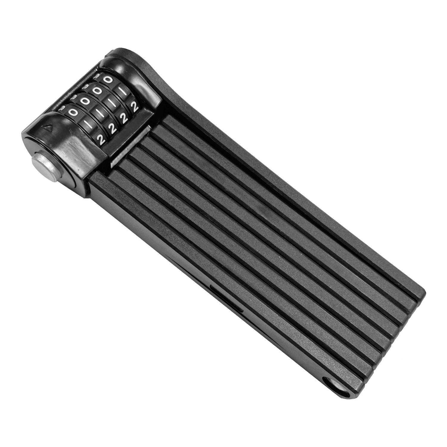 SENDE Bicycle 4 Combination Folding Lock Cast Iron Bicycle Accessories Anti-theft Lock Riding Mountain Road Ebike Lock Combination Lock