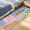 Living Room Carpet Simple Bedroom Bedside Carpet Rectangular Element Grid Long Strip Carpet