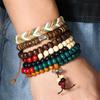 New Coconut Bead Beaded Elastic Line Men's Bracelet Bracelet Bracelet