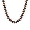 Natural stone necklace, Crystal agate, rainbow stone necklace, 5 * 8mm, abacus knotted necklace