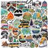 10/30/50/100pcs Outdoor Forest Travel Camping Stickers Hiking Scenery Decal DIY Notebook Phone Water Bottle Graffiti Sticker Toy