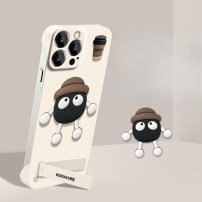 Stojak dla lalki z brykietu kawowego Odpowiedni do etui na telefon komórkowy Apple 12 13PRO Bezramkowy 14 Półopakowanie Odporny na upadki 15 Uroczy X