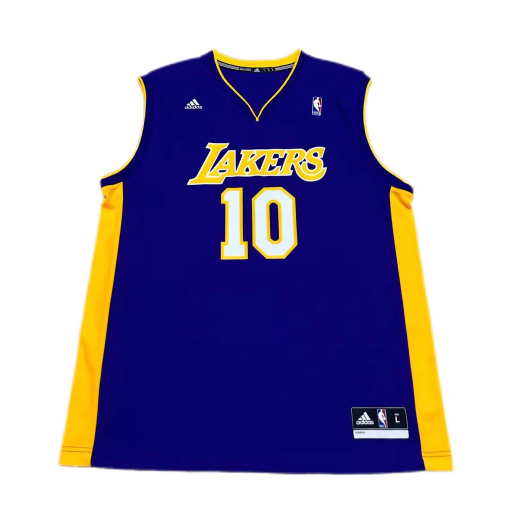 Adidas X NBA Collaboration Los Angeles Lakers Nash Fashion Comfortable Soft Skin-Friendly Basketball Jersey Unisex jersey Purple 7818A-302-AEB1849
