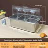 Zhebu Stainless Steel Divided Food Display Tray