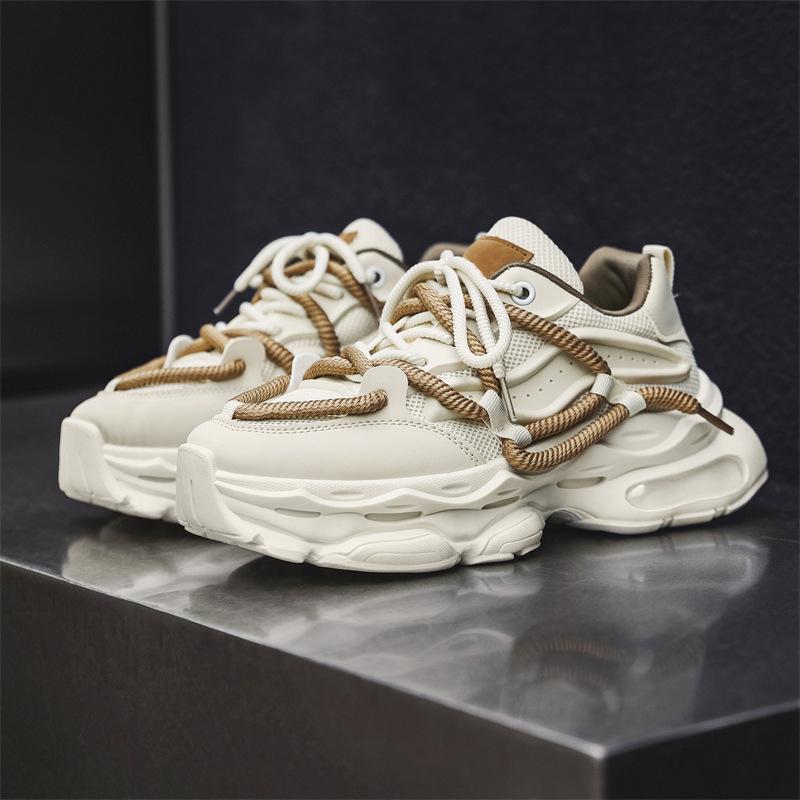 

Мужская обувь Летняя дышащая сетчатая обувь Износостойкая нескользящая влагостойкая обувь на толстой подошве Модная повседневная мужская спортивная обувь 44