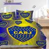 Boca Juniors Pattern Bedding Quilt Set Quilt Cover Pillowcase Home Decoration Birthday Gift (1 * duvet cover + 2 * pillowcase, without core)