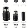 18Pieces Socket Extension Set with Clear Marking Size and Adapters for Efficient Mechanical Tasks in Confined Space
