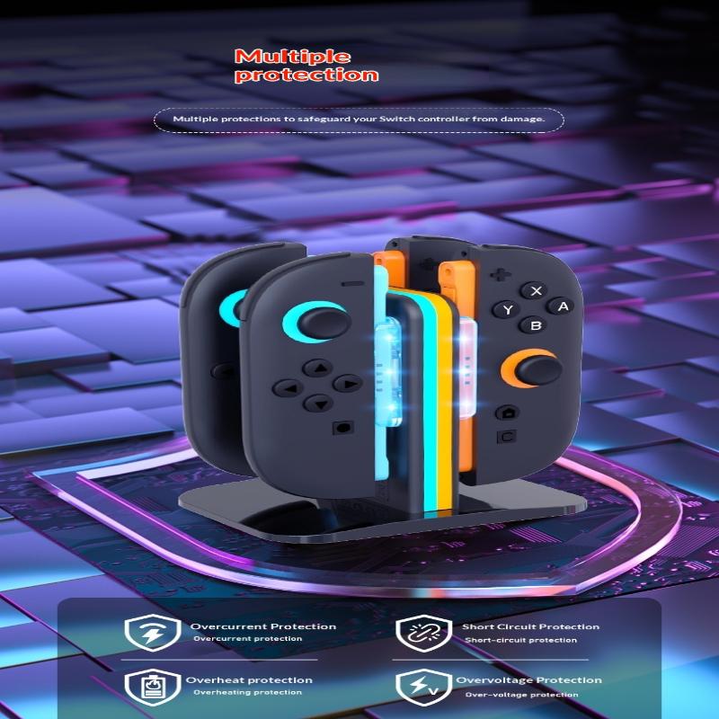 4-In-1 Charging Dock Station For Nintendo Switch 2 Controller Gamepad Fast Charger Stand For Ns Switch 2 Gaming Accessories