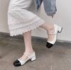 Round Head Vintage Marie Janes Shoes Summer Women Shallow Lolita Shoes 2025 New Designer Dress Shoes Elegant Pumps Femme Tacones