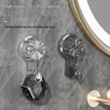 Luxury Strong Suction Cup Hook: No-Drill Diamond Design for Clothes, Bags, Keys, and Bathroom Use