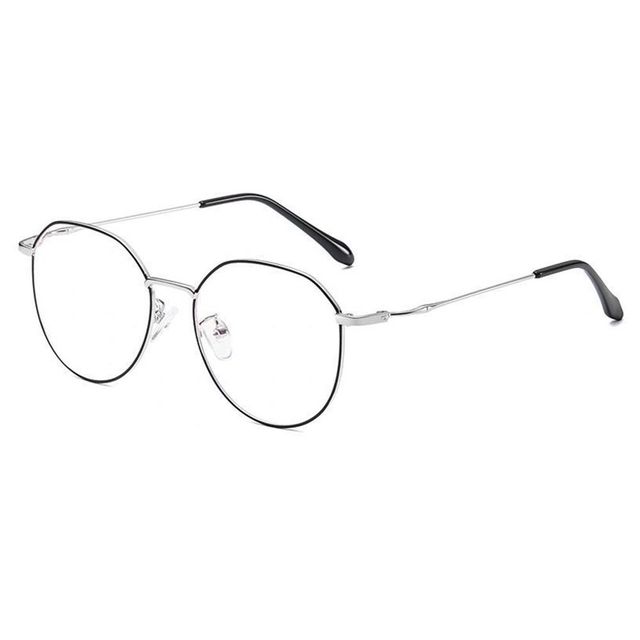 Round Anti Blue Light Glasses Women Men Classic Square Metal Eyeglasses Frames Transparent Computer Glasses Oculos Feminino