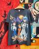 Vintage 00s Neon Genesis Evangelion Japanese Cyberpunk Anime Movie Graphic Mexican Promo T Shirt / Vtg Anime T Shirt Size L