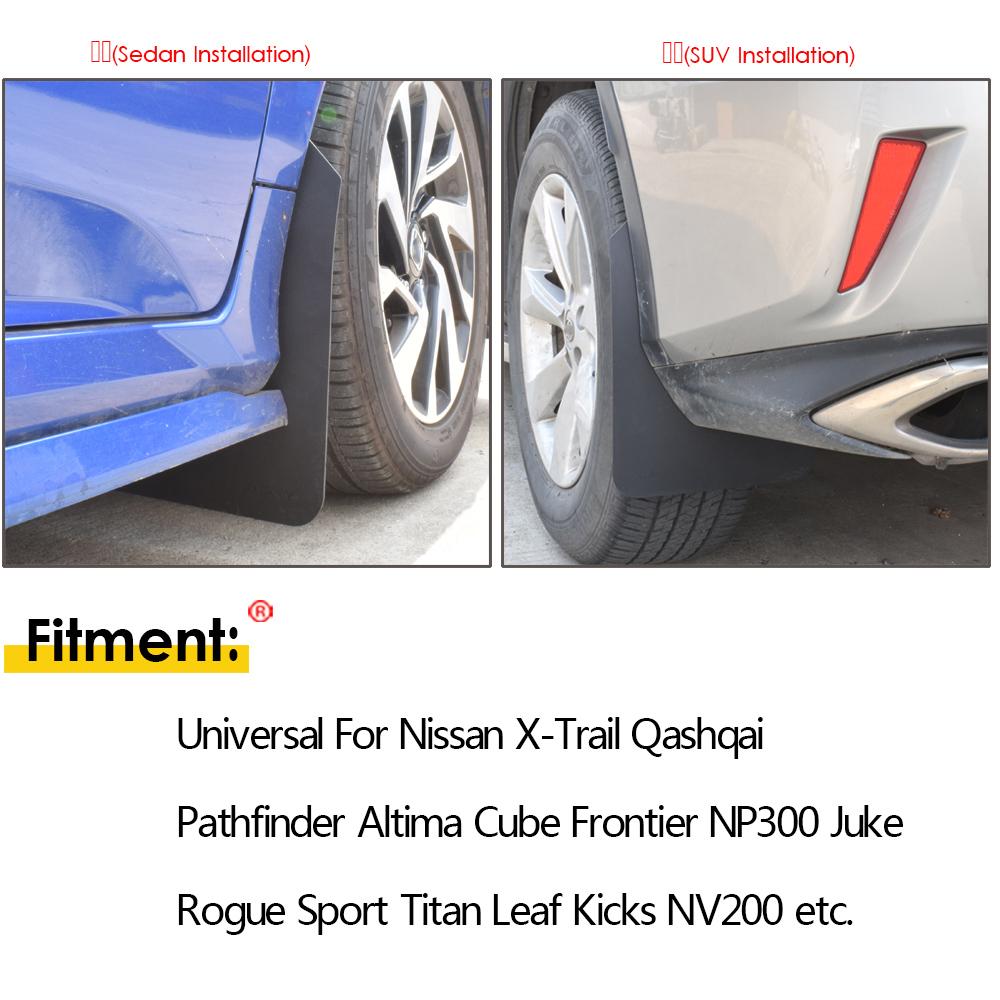 Mudflaps Mud Flaps Splash Guards Mudguards For Nissan Altima Teana Sylphy Juke Titan Serena Versa Sunny Almera Murano Armada