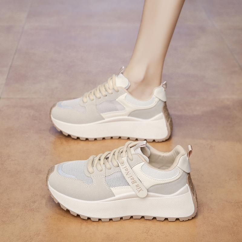 

CRLAYDK Womens Chunky Sneakers Mesh Lace Up Trendy Shoes Platform Summer Casua Sport Ladies Walking Trainer Tennis 35