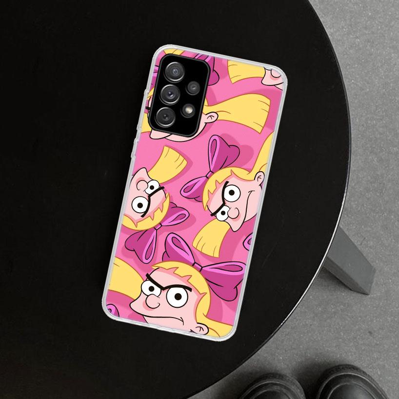 Hey Arnold Helga Cute Funny Cartoon Phone Case for Samsung Galaxy A17 A16 A26 A36 A56 A57 A37 A15 A25 A35 A55 A14 A24 A34 A54 A1