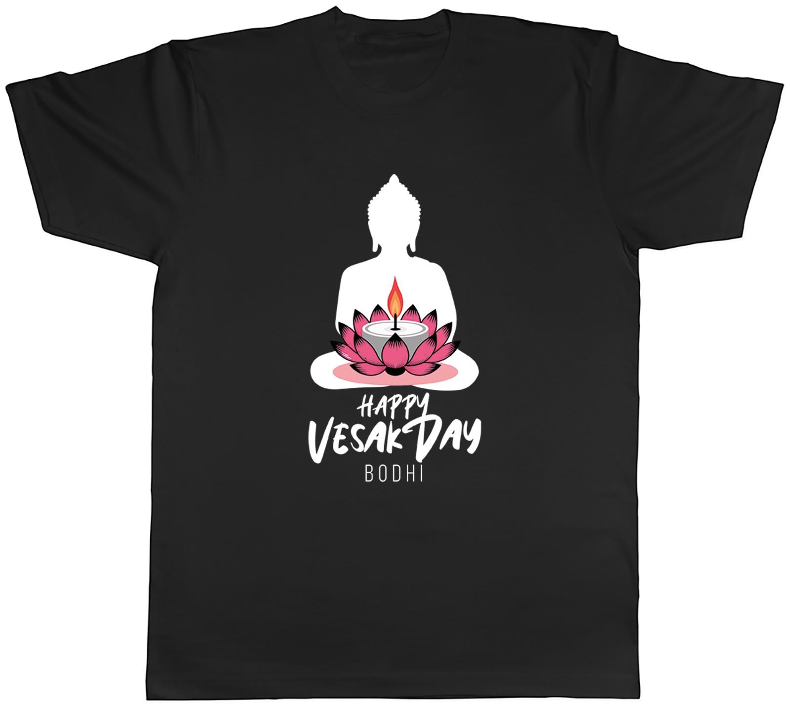 Personalised Happy Vesak Day Buddhism Lotus Mens T-Shirt Tee Gift Top XXXXL