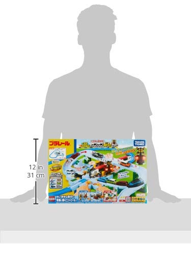 TAKARA TOMY Let's Play with Plarail Tomica! It'll Come and Go! Cancan Railroad Crossing Set W470 X H310 X D110mm