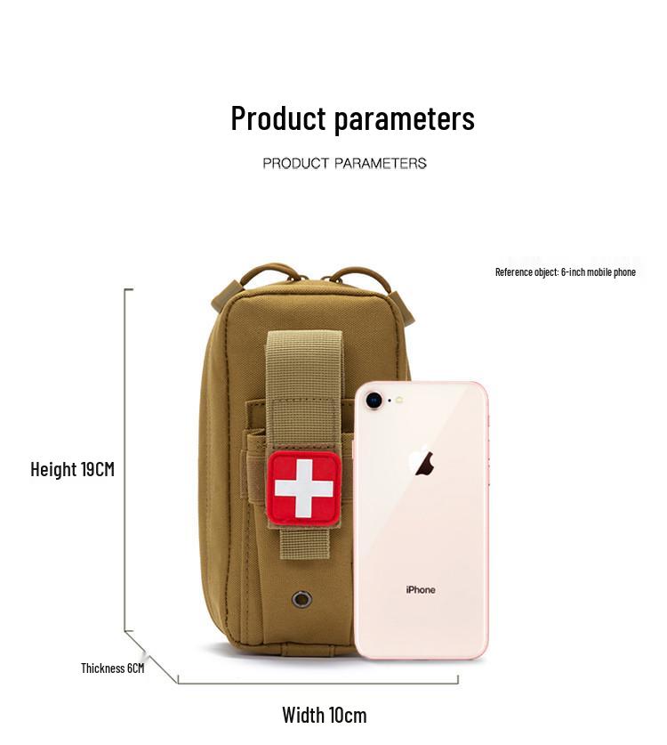 Multifunctional Camouflage Survival Kit: Tactical Waist Pack & Mountaineering Pouch