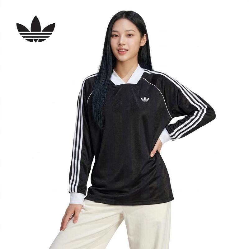 Adidas Originals Women s 3S Jaquard Long Sleeve Top XL