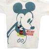 MICKEY UNLIMITED Short Sleeve T-shirt F White Men's Used