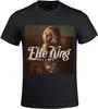 Elle King Ex's & Oh'S Men's O Neck Cotton Tee ShirtBlack