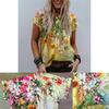 Women's Floral Print Short Sleeve Tops Featuring Soft Material For Ultimate Comfort