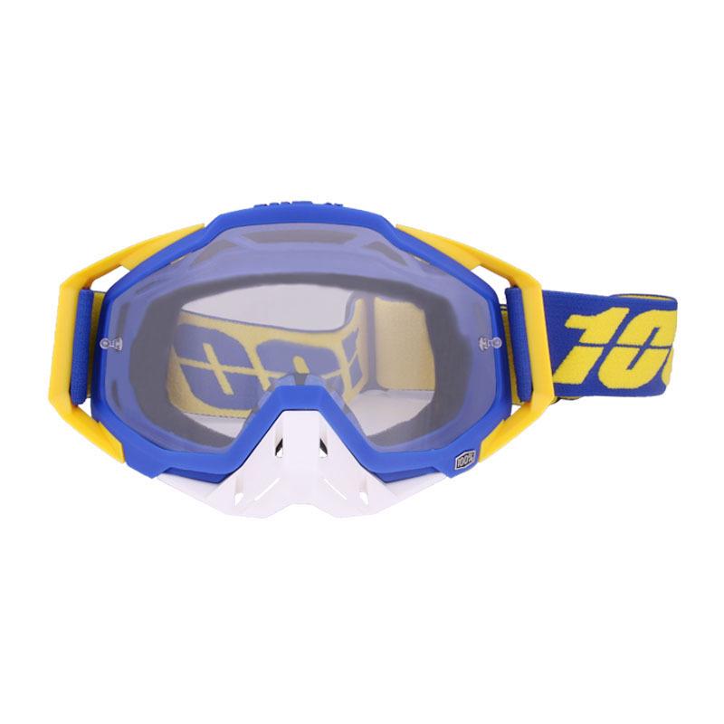 100 Off-Road Motorcycle Goggles with Nose Guard & Windshield Protection for Adults