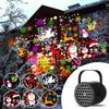 Christmas Halloween Pumpkin Projector Party Lights Decoration 5V USB Xmas Holiday Rotating Indoor Christmas Snowflake Projection