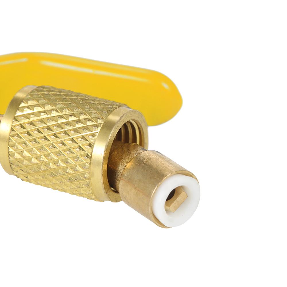 Refrigerant 1PC Color Coded R410A R134A Shut Valve for AC HVAC Refrigeration Charging Hoses