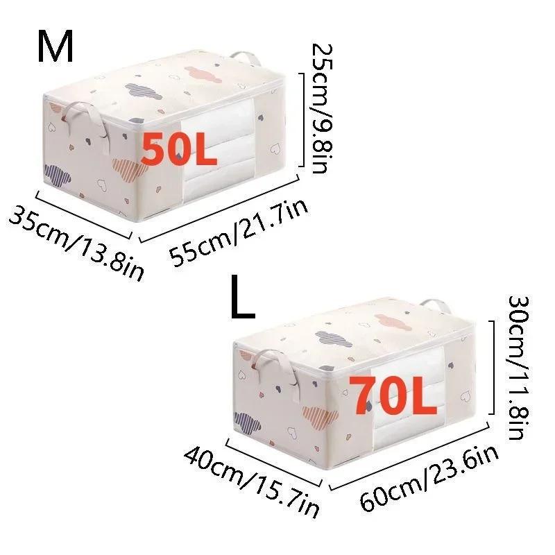 1/2/4PCS Big Capacity Quilt Clothes Duvet Blanket Storage Bag Organizer Sorting Bags Dustproof Closet Under-Bed Moisture Proof