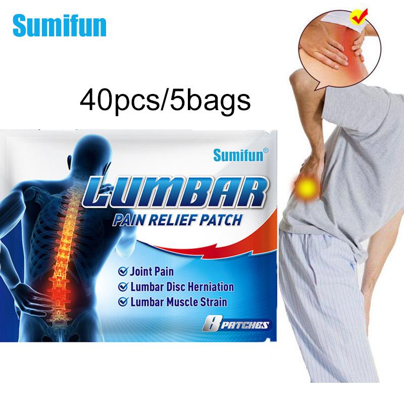 

Sumifun 8/24/40 шт., поясничный пластырь для облегчения боли в спине, противовоспалительная наклейка, пластырь для ухода 40pcs/5bags