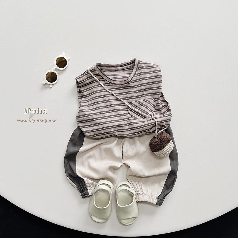 Cool Linen-Cotton Mosquito-Proof Pants for Kids - Lightweight Korean Trend Casual Summer Pants for Boys and Girls