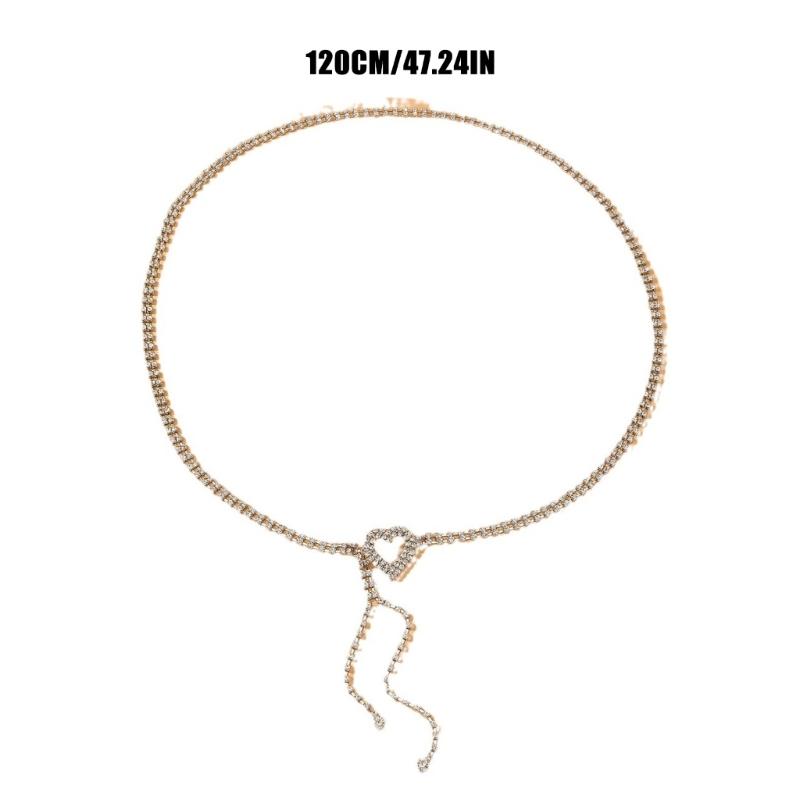 Gothic Waist Belt Stylish Rhinestones Waist Chain Belt Elaborate Chain Belly Chain for Music Festival Belt Waist Chain