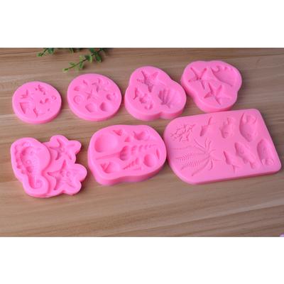 Stampo in bio-silice serie marina intonaco per decorazioni per torte fondente fai-da-te