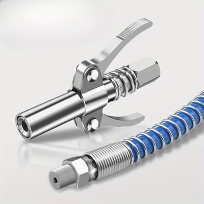 1PC Stainless Steel Double Handle Lock Oil Nozzle - Non-slip Handle Connected To Hose High Pressure Explosion-proof Manual Connector