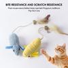 Plush Mouse Cat Toy Realistic Mice Design Cat Toys Chewable Dental Treat Interactive Pet Entertainment For Cats Durable Biting
