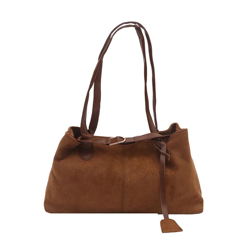 Vintage Matte Solid Color Womens Underarm Bag Casual Versatile Fashion Single Shoulder Bag
