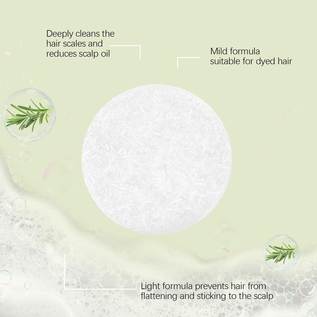 Onion & Rosemary Shampoo Bar - Strengthens & Smooths Hair - Sulfate-Free Solid Shampoo for Frizz Control & Scalp Care