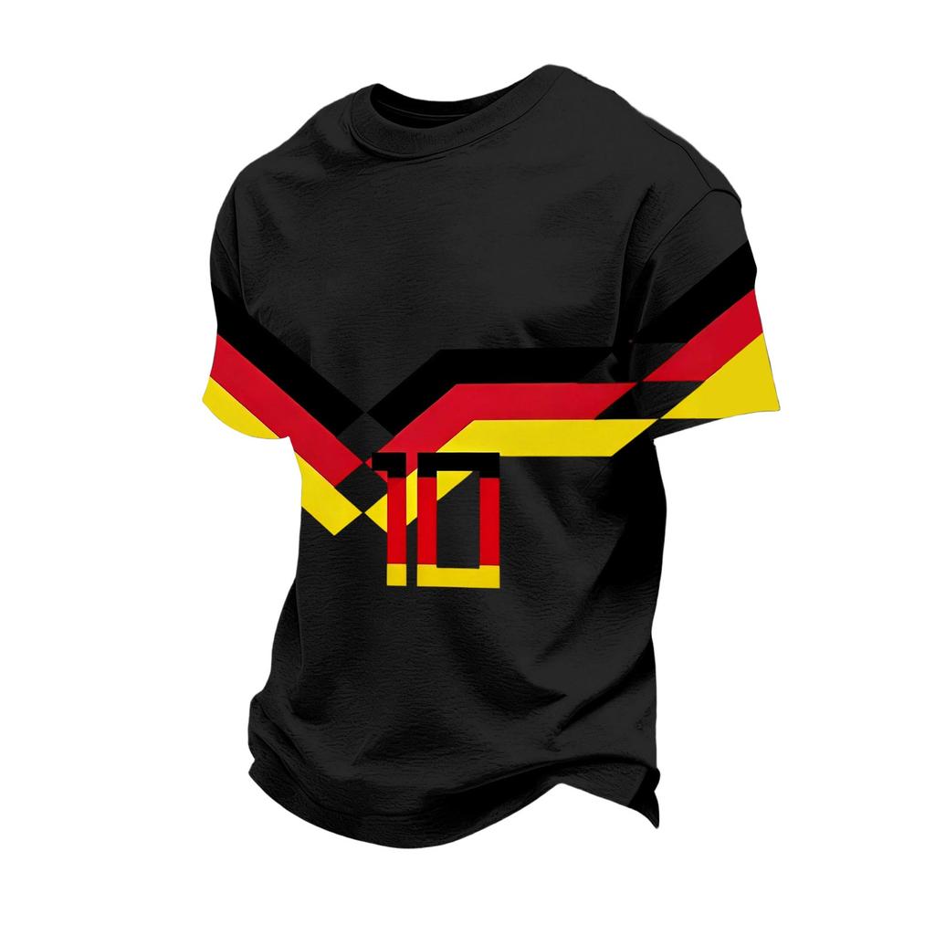 Men's Short Sleeve Graphic T-Shirt Crew Neck Casual Fit Lightweight Soft Fabric Comfortable Wear