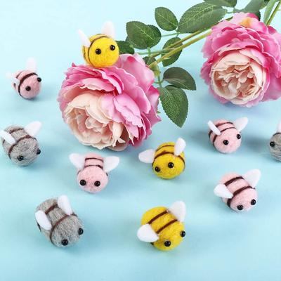 Scrapbooking Decoration Nursery Wool Felt Costume Accessories Baby Shower  Craft Bumble Bees Ornament  Balls