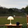 LED Mushroom Small Table Lamp Portable USB Charging Dimmable Flower Bud Lamp Bedroom Bedside Lamp