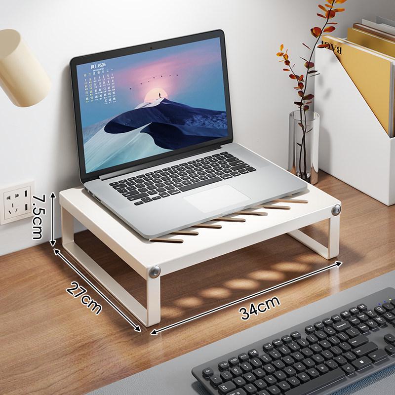 Desktop Monitor Riser Stand with Storage Shelves and Organizer