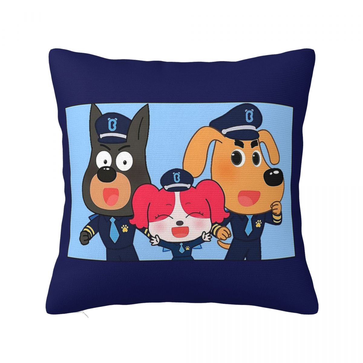 

Sheriff Labrador Pillowcase Cushion Comfort Throw Pillow Sofa Decorative Cushions Used for Home Bedroom Living Room 22x22Inch