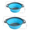 Set 2 Foldable Square Drainage Basket Retractable Filter Basket Vegetable Basket Kitchen Vegetable and Fruit Tray Kitchen Tools