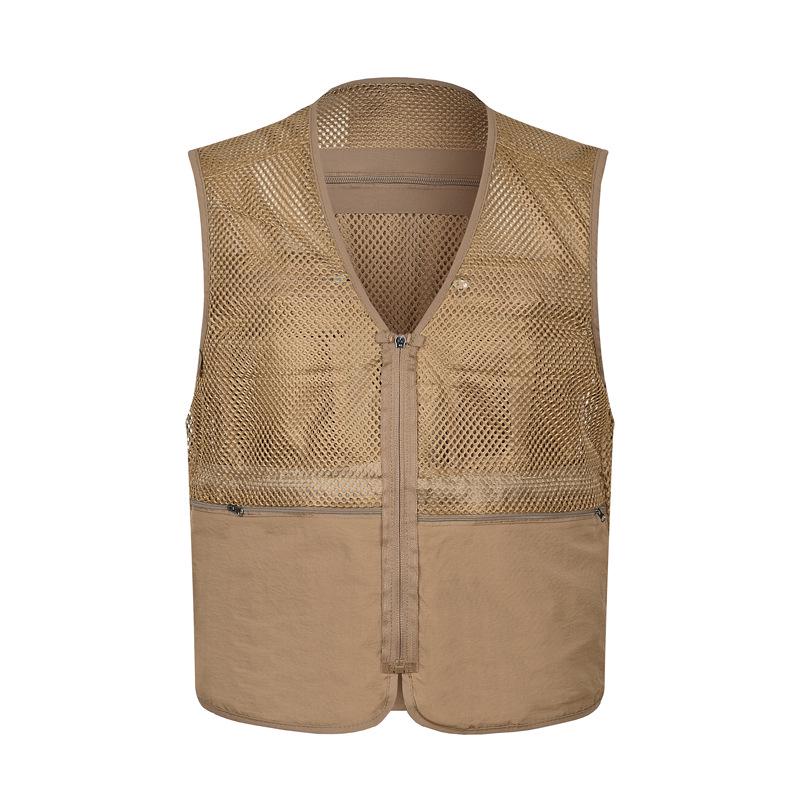 Men's Summer Mesh Multi-Pocket Fishing Vest – Outdoor Lightweight Sleeveless Jacket